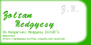 zoltan medgyesy business card